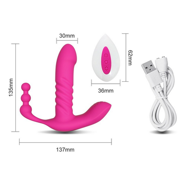 Wireless Remote Automatic Thrusting Dildo / G-Spot Clitoris Stimulator Vibrator For Women - EVE's SECRETS